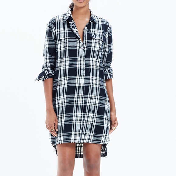 Madewell Dresses & Skirts - Madewell Sz S Plaid Shirtdress EUC